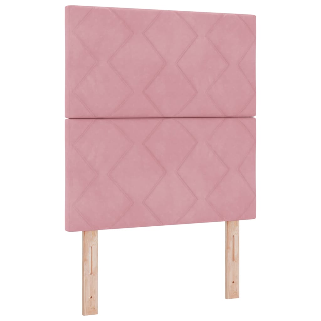 LED Kopfteil Rosa 80 cm Samt