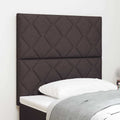 LED Kopfteil Braun 100 cm Stoff