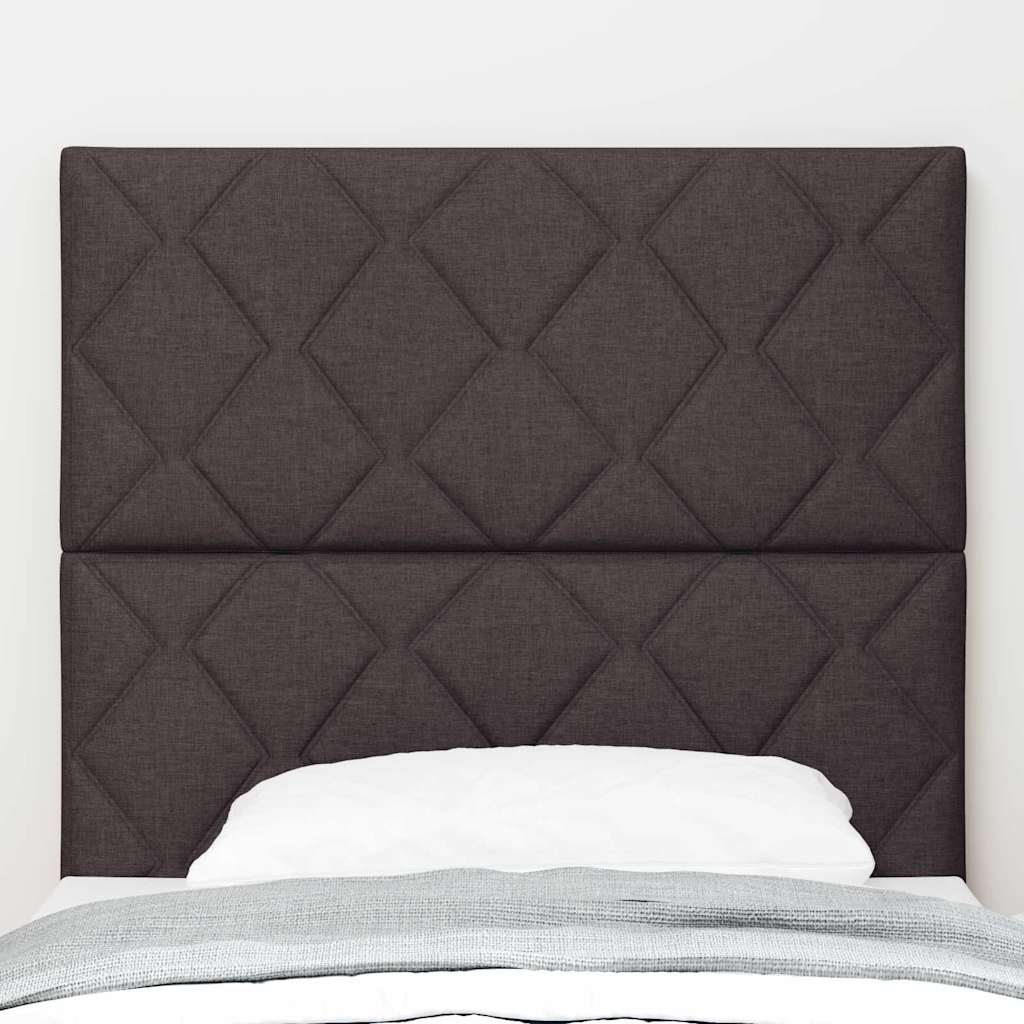 LED Kopfteil Braun 100 cm Stoff