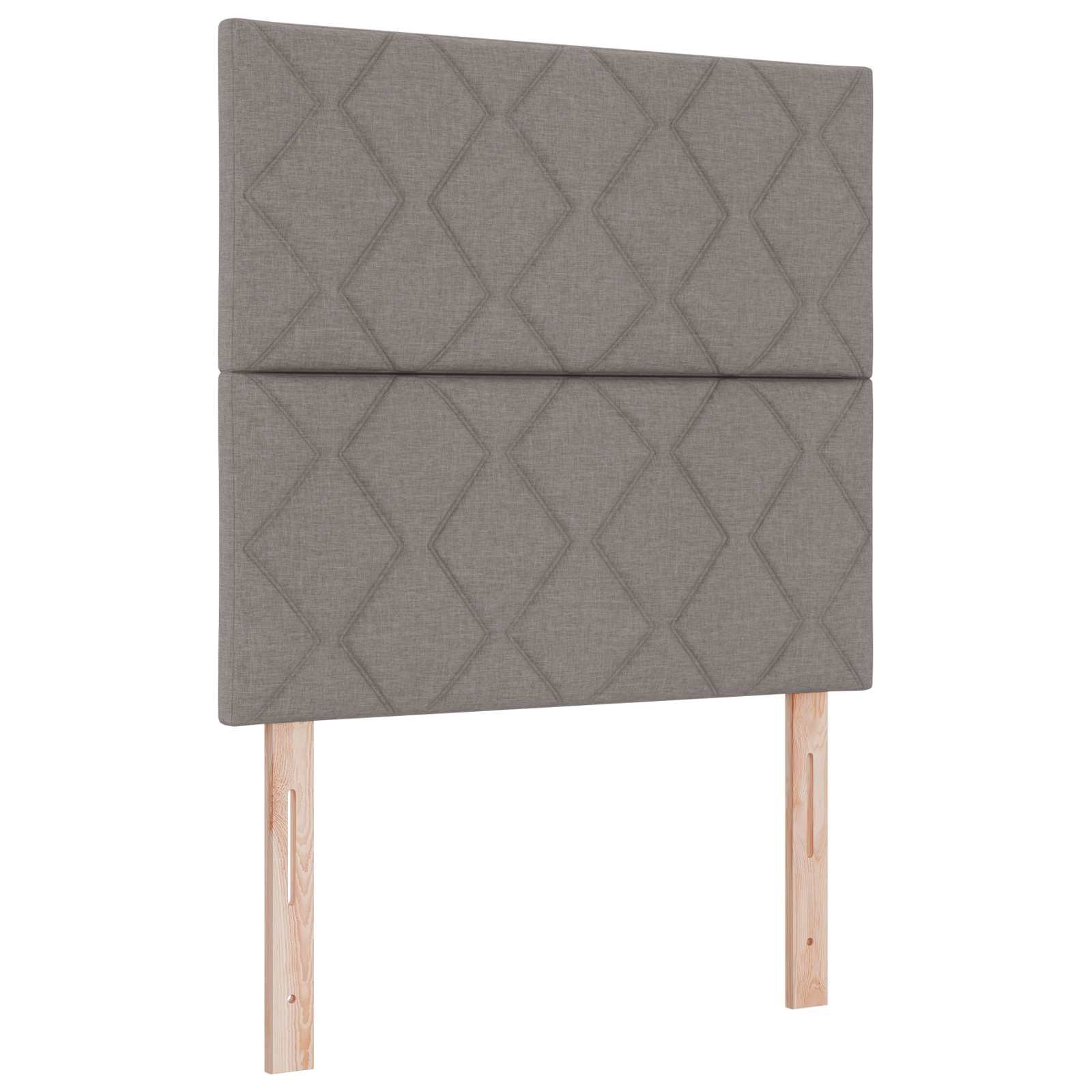 LED Kopfteil Taupe 100 cm Stoff