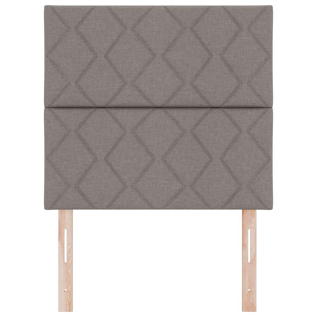 LED Kopfteil Taupe 100 cm Stoff