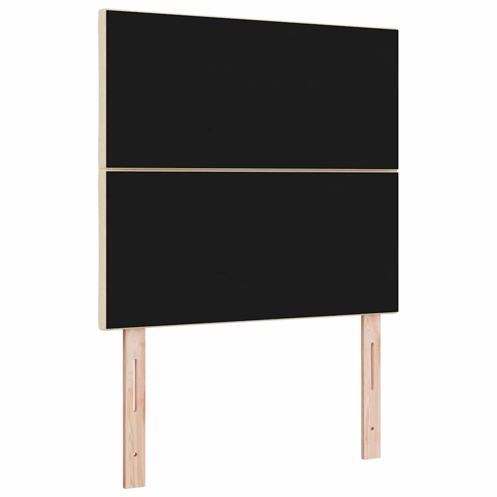 LED Kopfteil Creme 100 cm Stoff