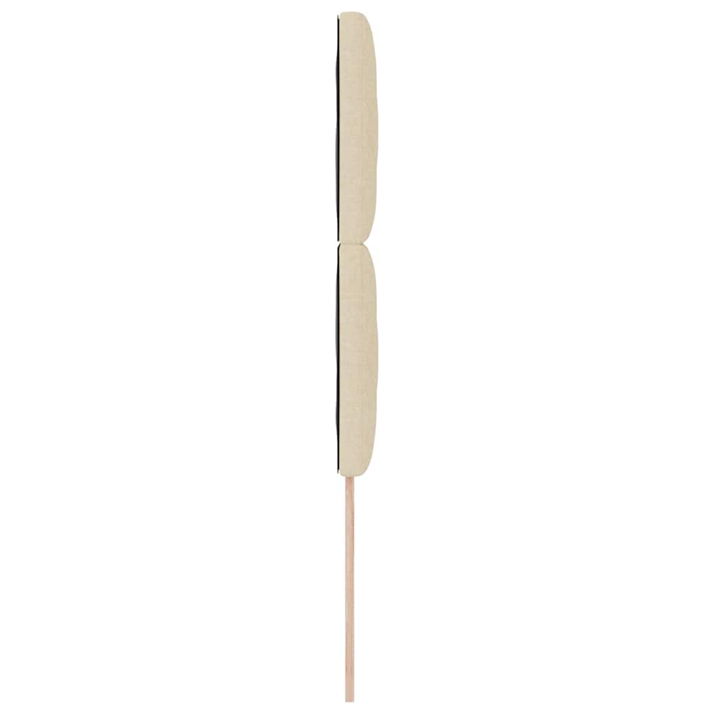 LED Kopfteil Creme 100 cm Stoff