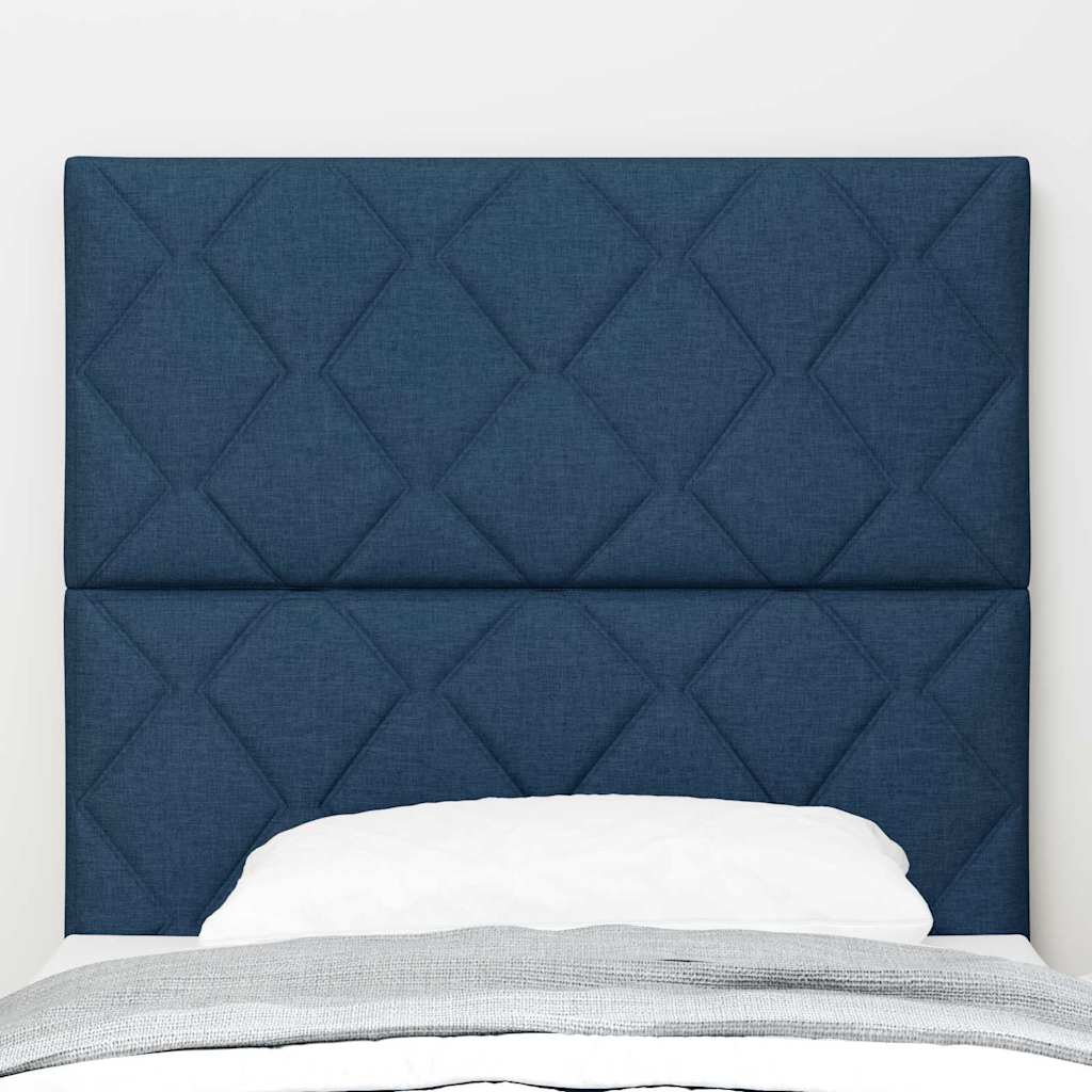LED Kopfteil Blau 100 cm Stoff