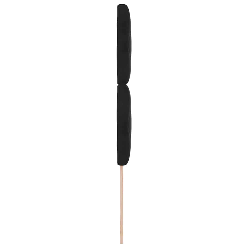 LED Kopfteil Schwarz 100 cm Samt