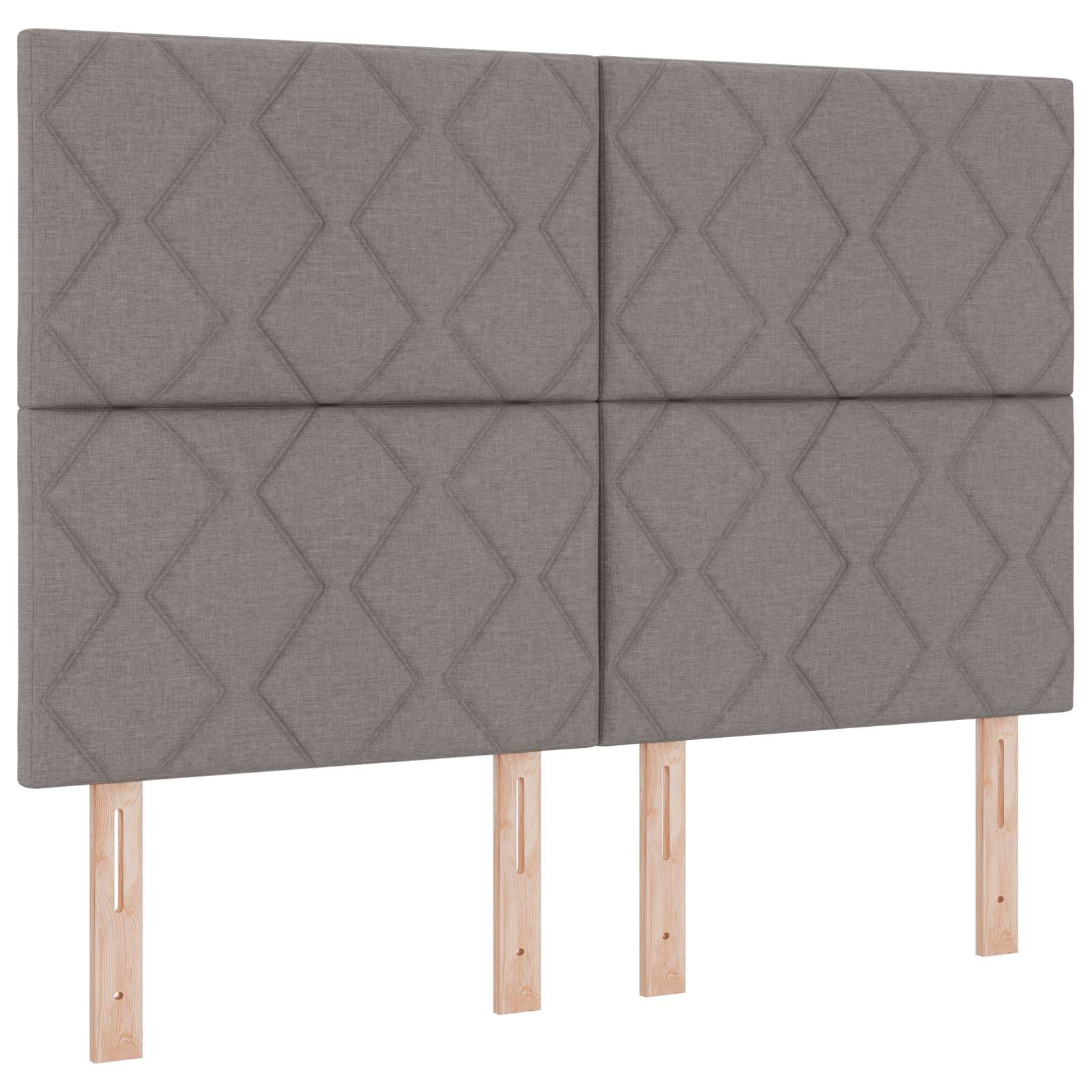 LED Kopfteil Taupe 160 cm Stoff
