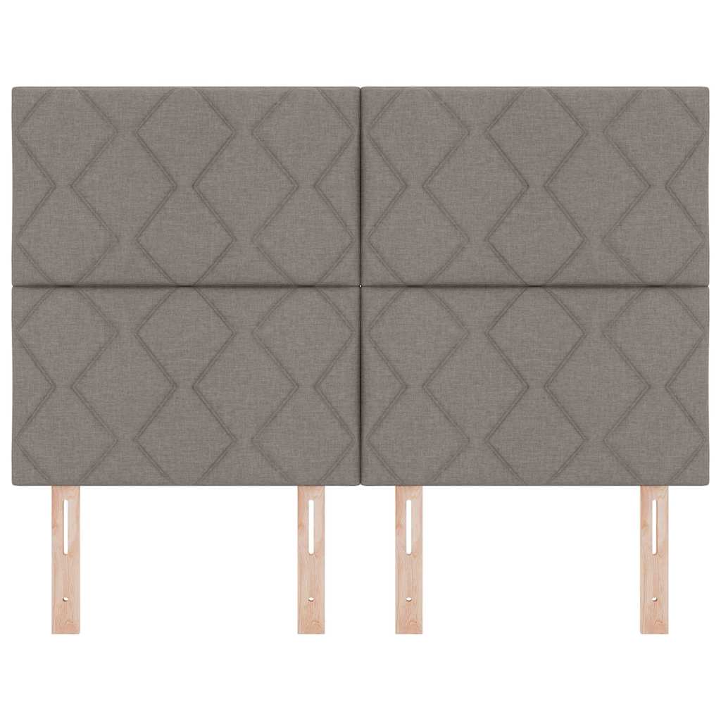 LED Kopfteil Taupe 160 cm Stoff