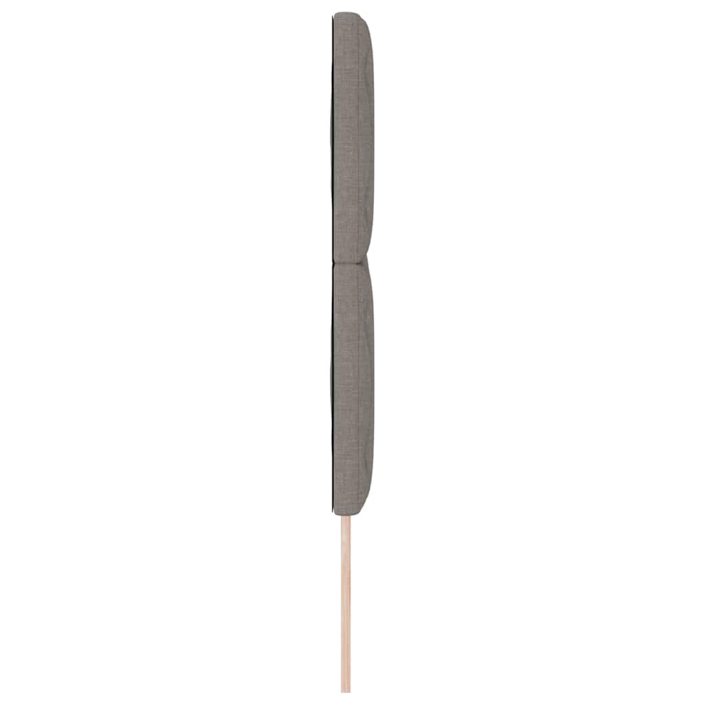 LED Kopfteil Taupe 160 cm Stoff