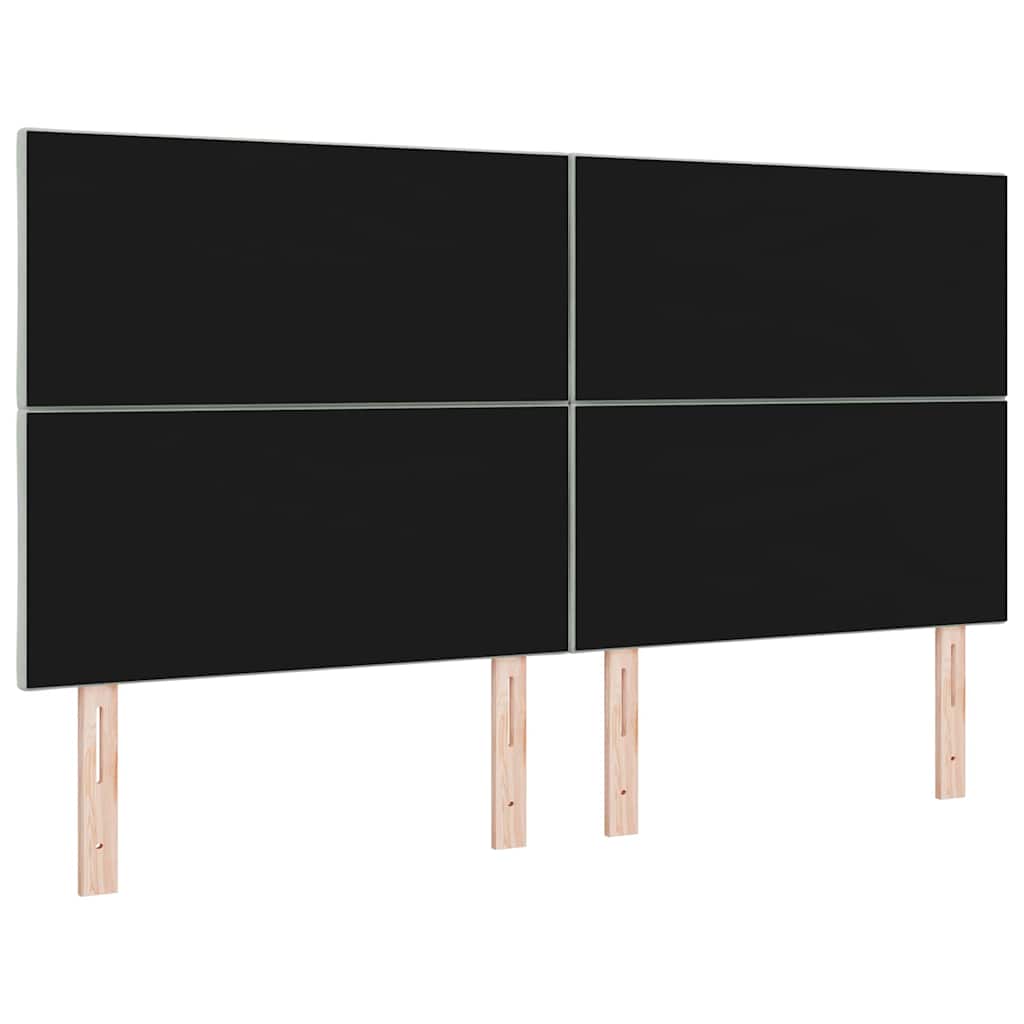 LED Kopfteil Hellgrau 180 cm Samt