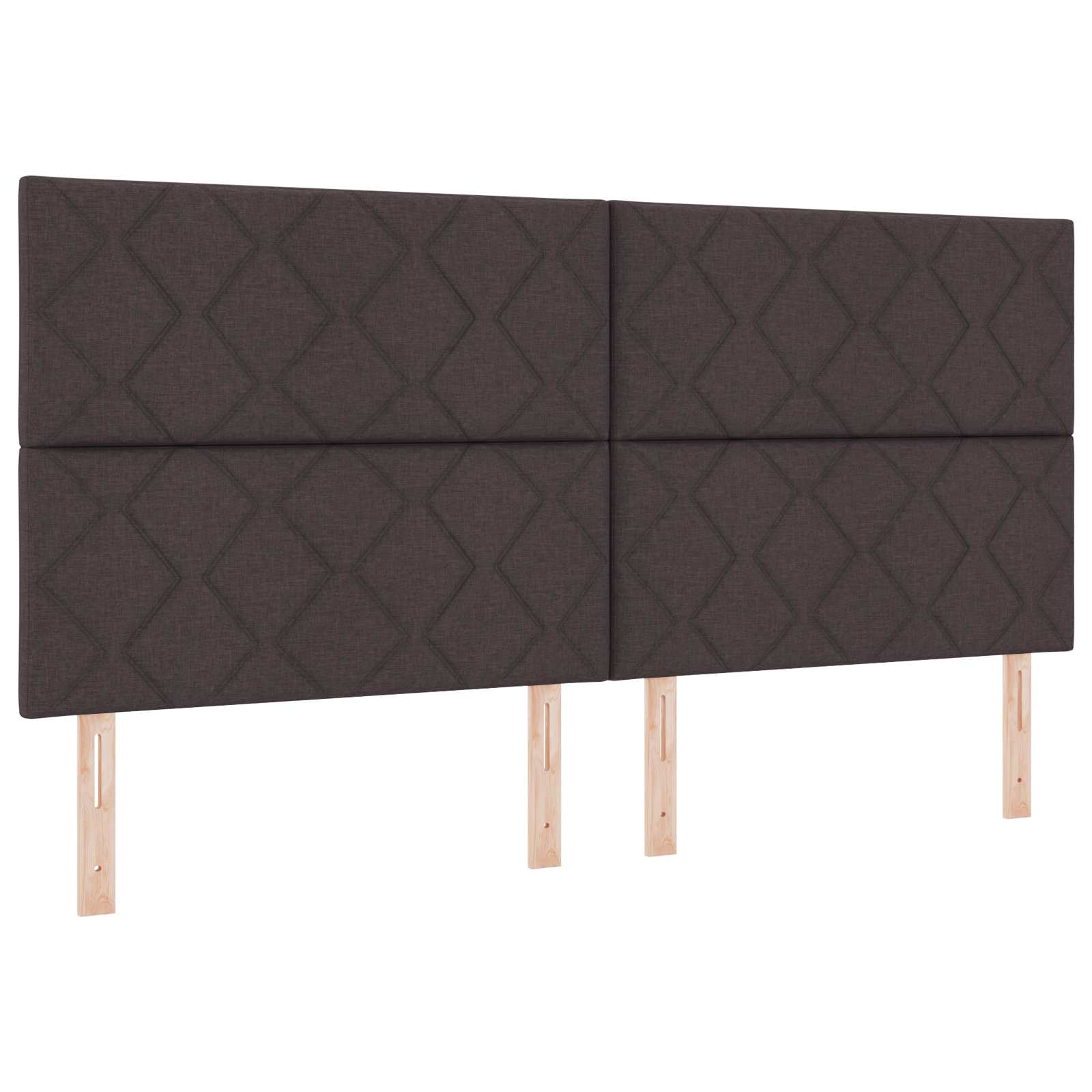 LED Kopfteil Hellgrau 200 cm Stoff
