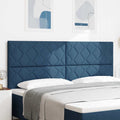 LED Kopfteil Blau 200 cm Stoff