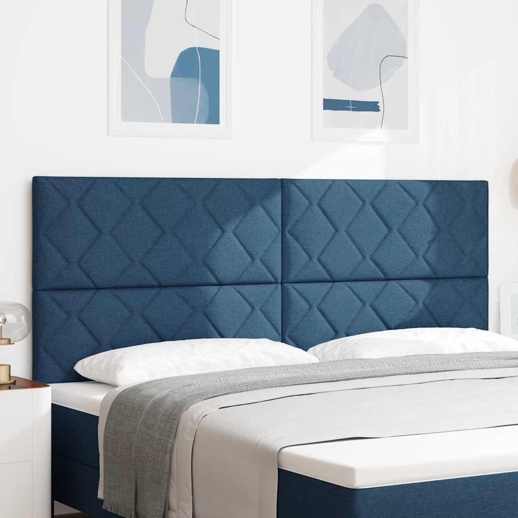 LED Kopfteil Blau 200 cm Stoff