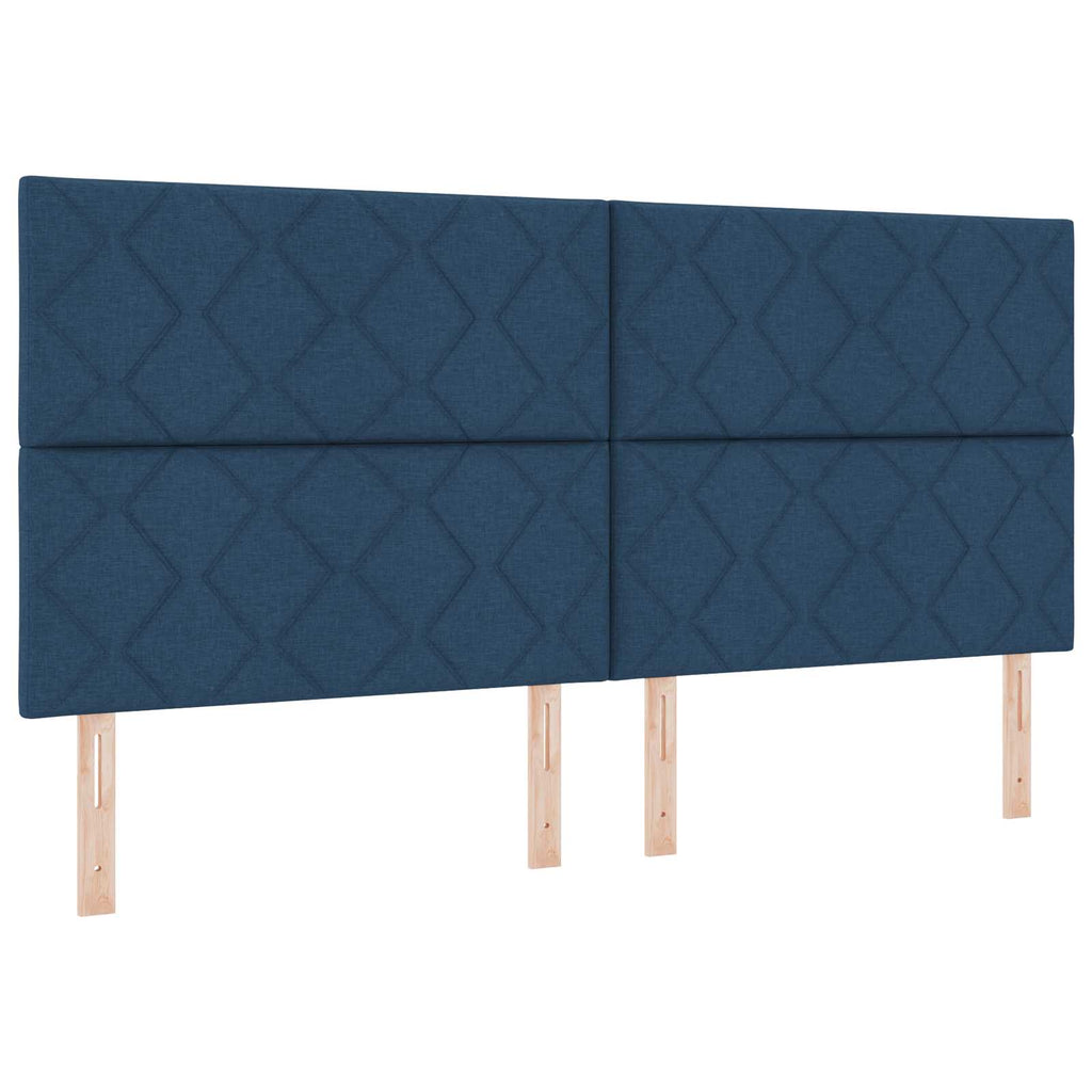 LED Kopfteil Blau 200 cm Stoff