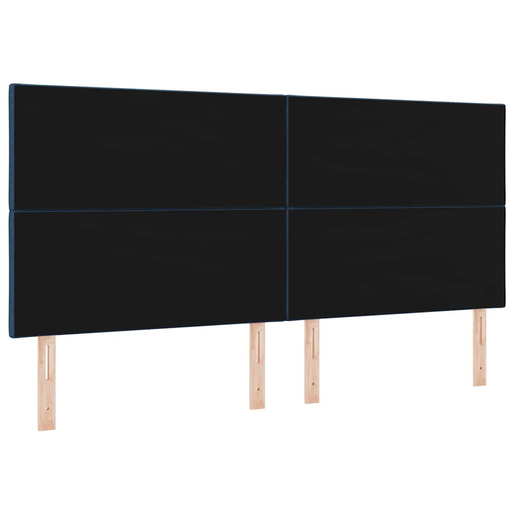 LED Kopfteil Blau 200 cm Stoff