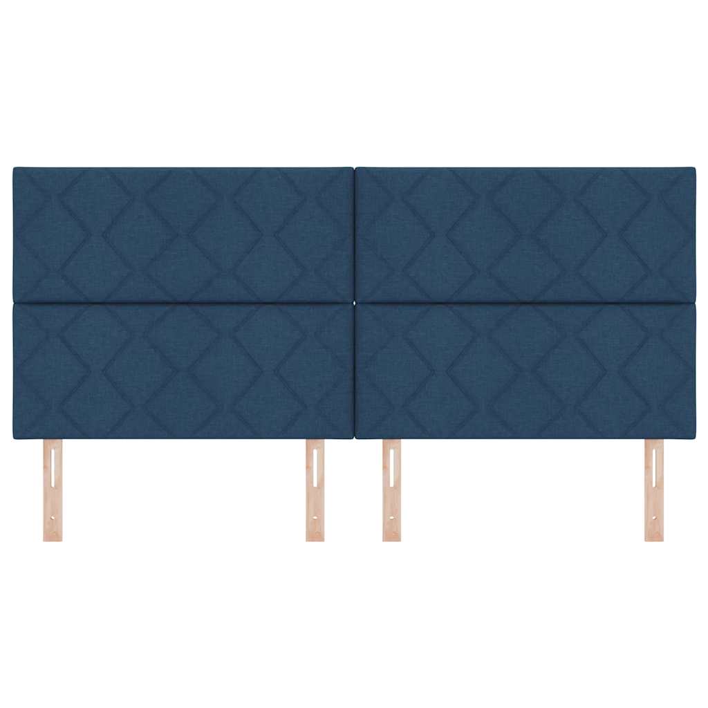 LED Kopfteil Blau 200 cm Stoff