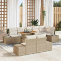 Garten Essgruppe mit Kissen 9 pcs Beige und Creme
