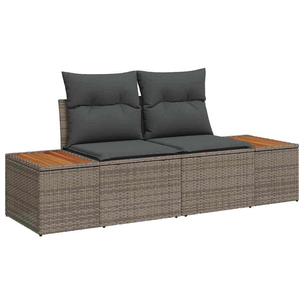 Garten Essgruppe mit Kissen 5 pcs Grau und Braun