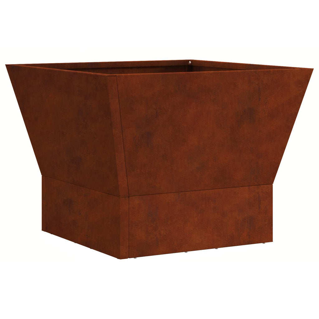 Feuerstelle Braun 40 x 40 x 35 cm Wetterfeststahl