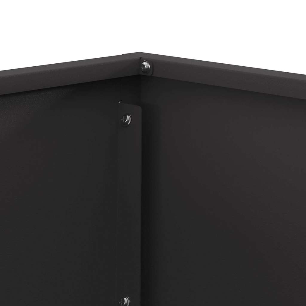 Feuerstelle Schwarz 60 x 60 x 35 cm Stahl