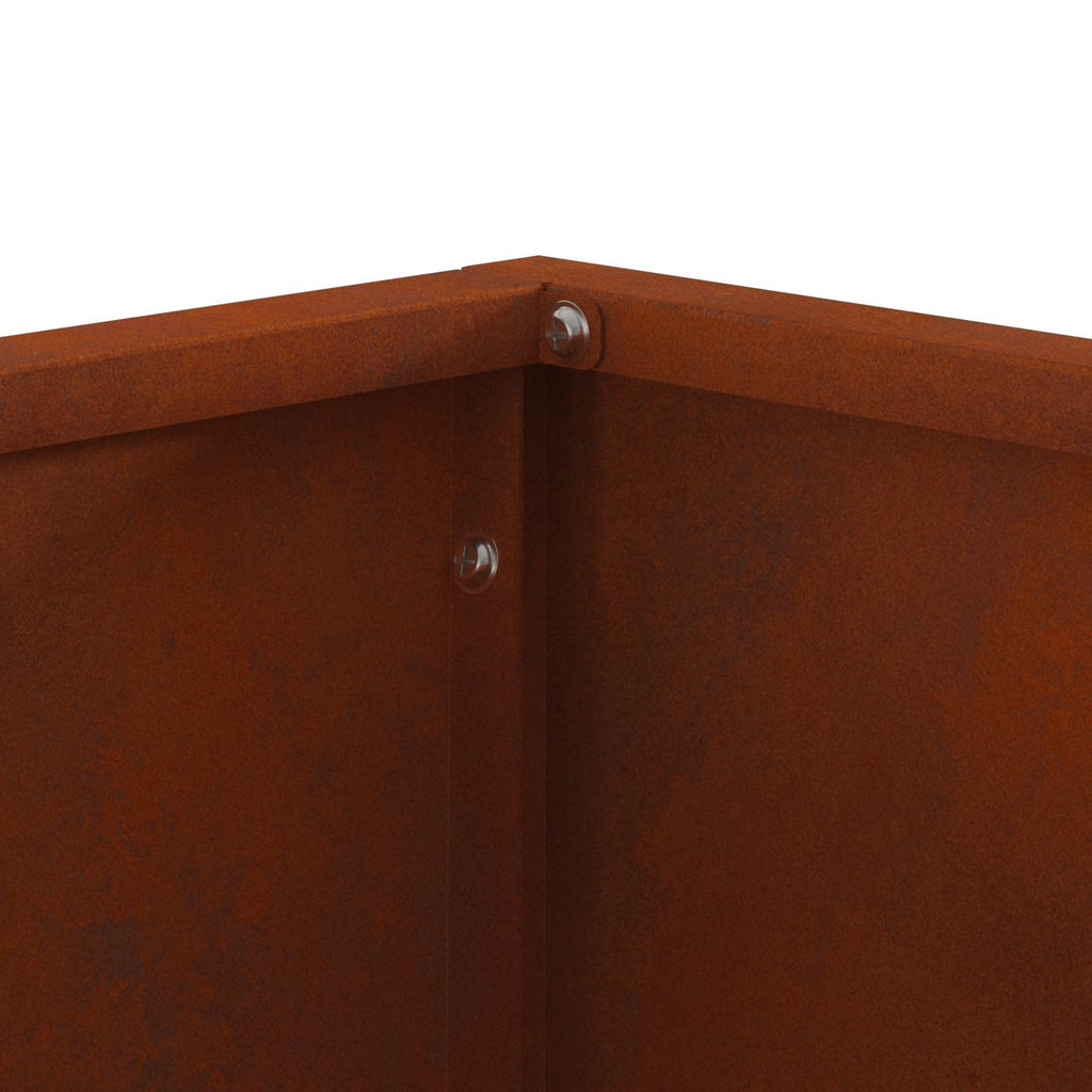 Feuerstelle Braun 60 x 60 x 35 cm Wetterfeststahl