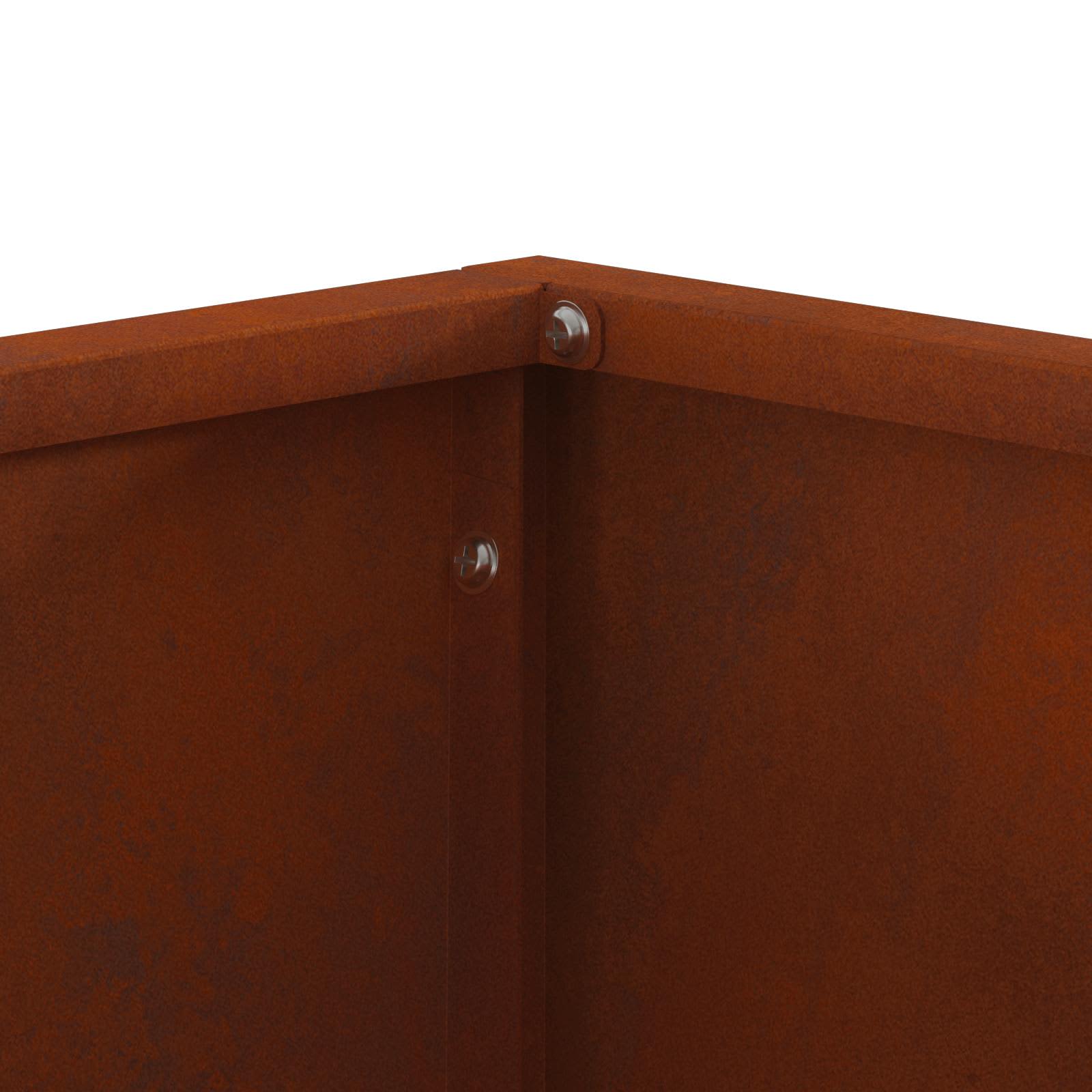 Feuerstelle Braun 60 x 60 x 35 cm Wetterfeststahl