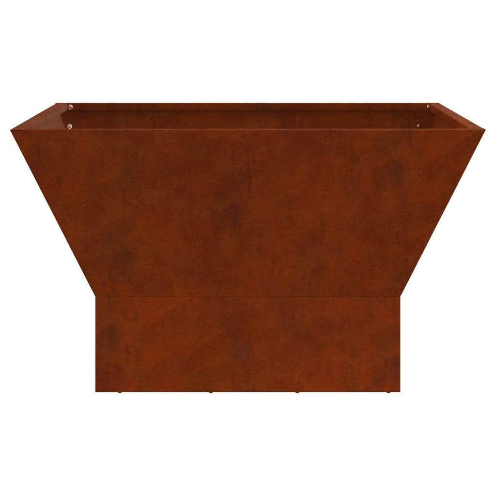 Feuerstelle Braun 60 x 60 x 35 cm Wetterfeststahl