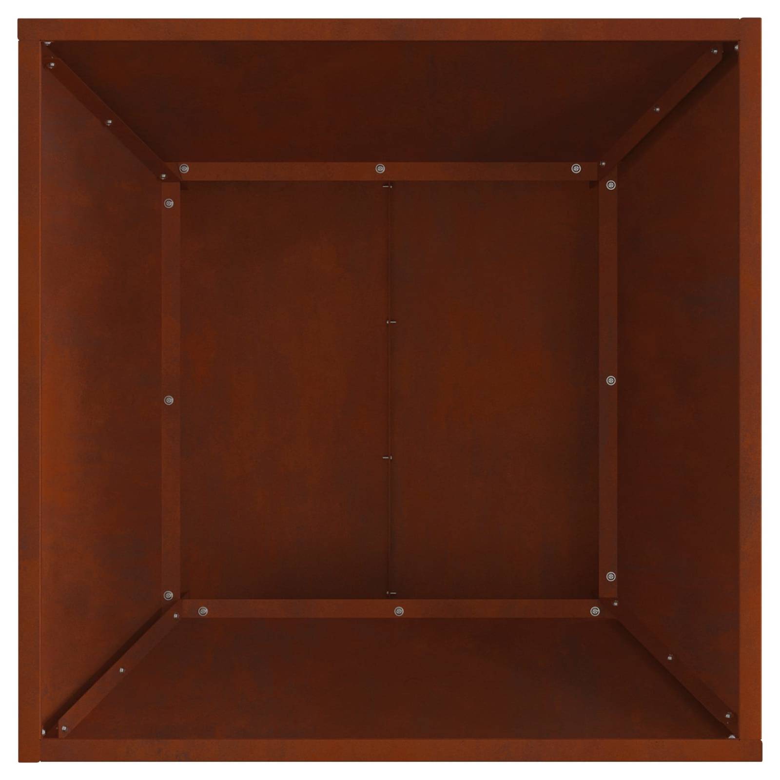 Feuerstelle Braun 60 x 60 x 35 cm Wetterfeststahl