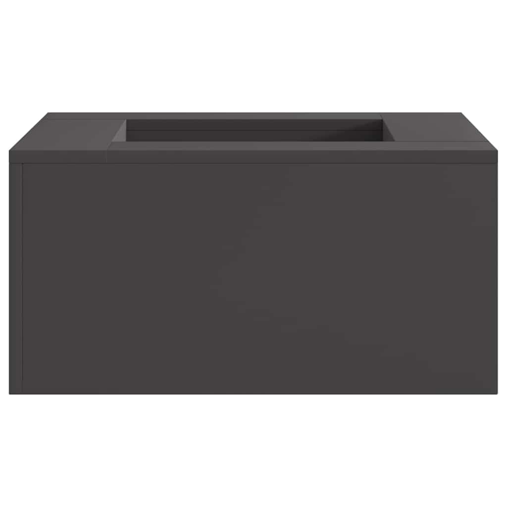 Feuerstelle Schwarz 60 x 60 x 30 cm Stahl