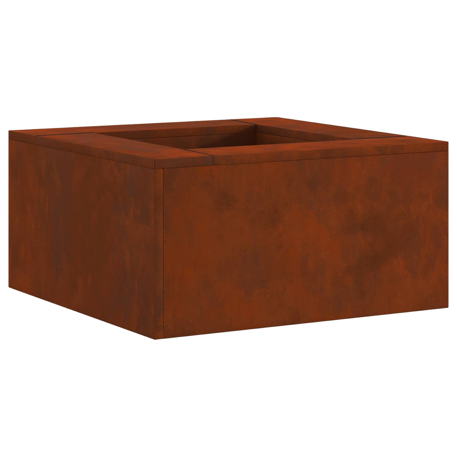 Feuerstelle Braun 60 x 60 x 30 cm Wetterfeststahl