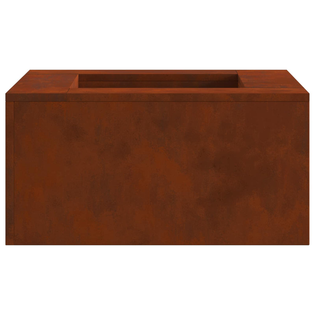 Feuerstelle Braun 60 x 60 x 30 cm Wetterfeststahl