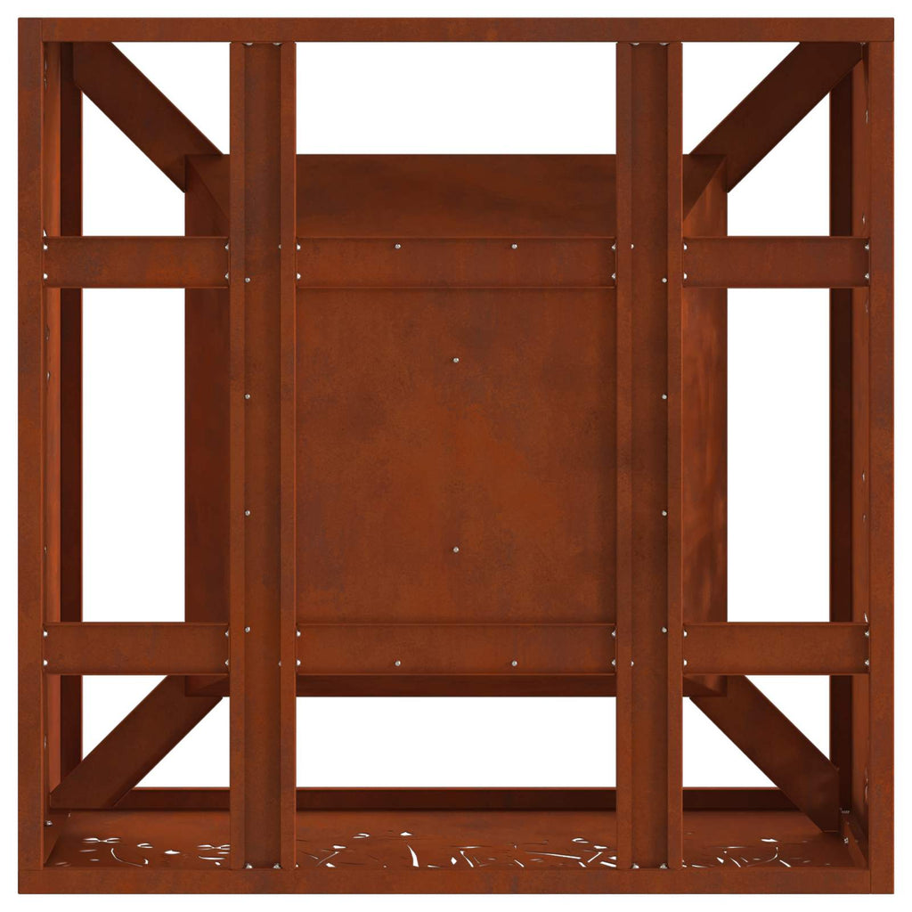 Feuerstelle Braun 60 x 60 x 30 cm Wetterfeststahl