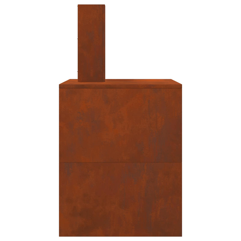 Feuerstelle Braun 80 x 50 x 96 cm Wetterfeststahl