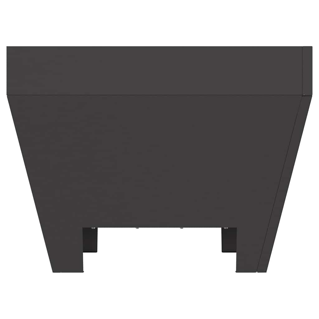 Feuerstelle Schwarz 50 x 50 x 38 cm Stahl