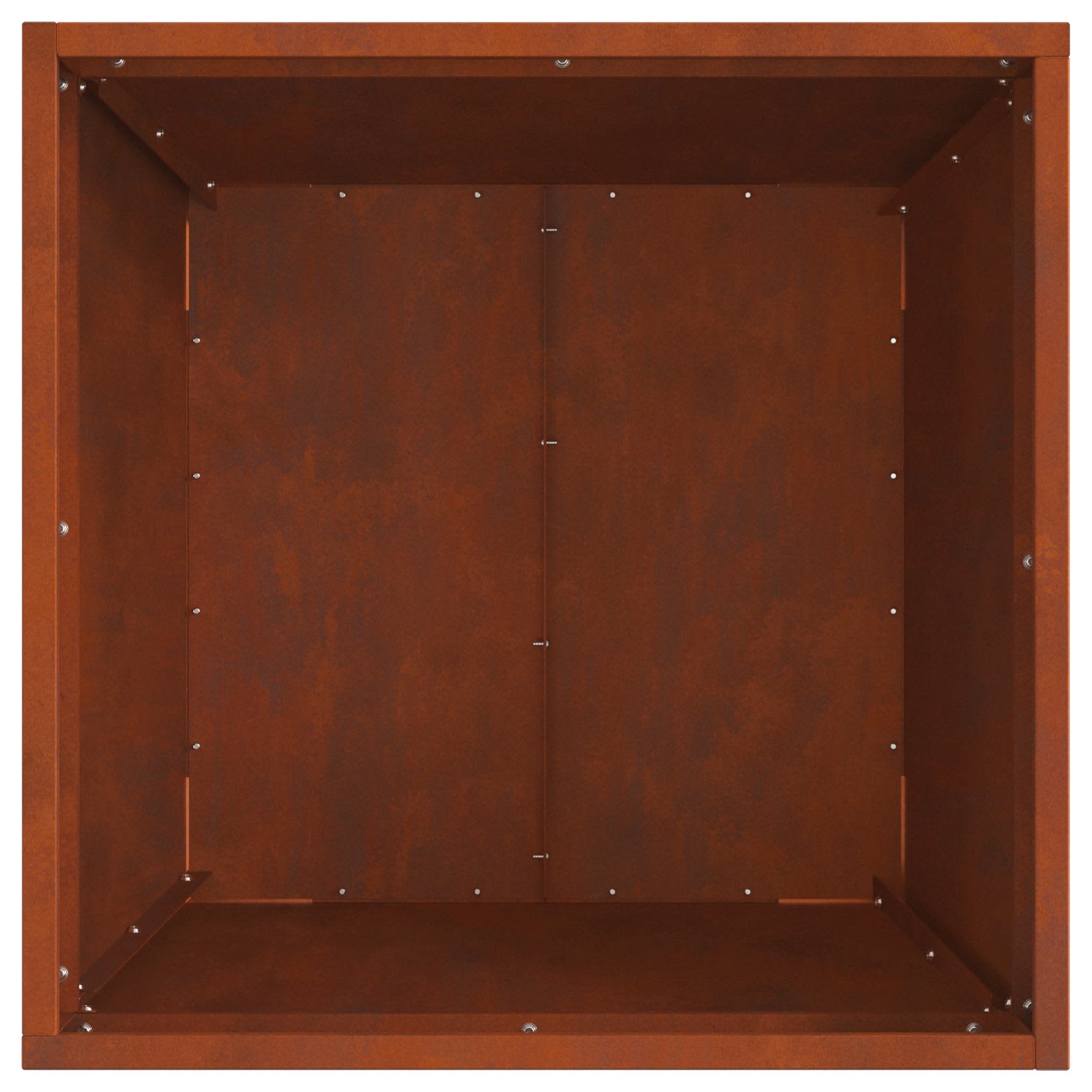 Feuerstelle Braun 50 x 50 x 38 cm Wetterfeststahl
