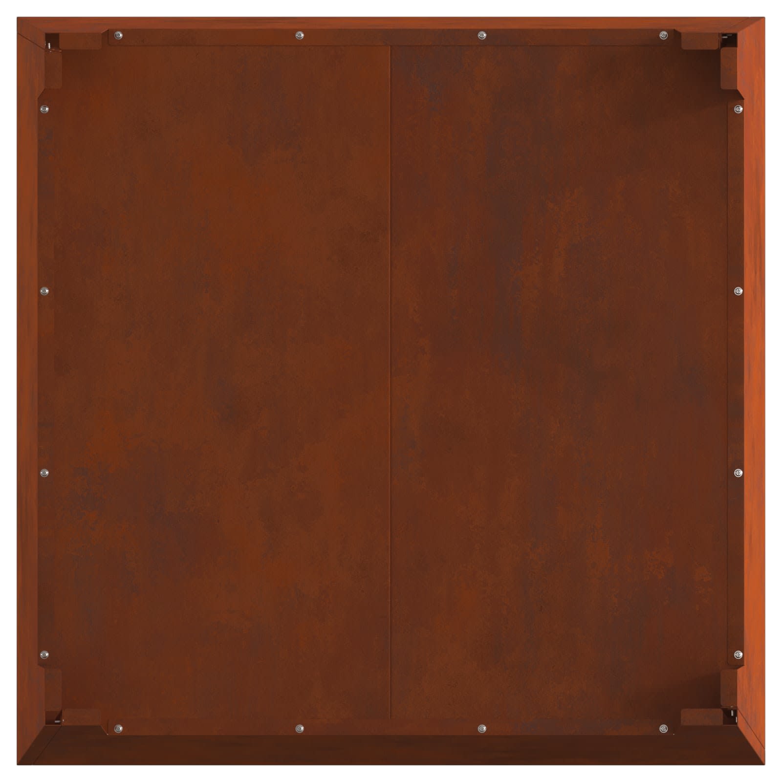 Feuerstelle Braun 80 x 80 x 43 cm Wetterfeststahl