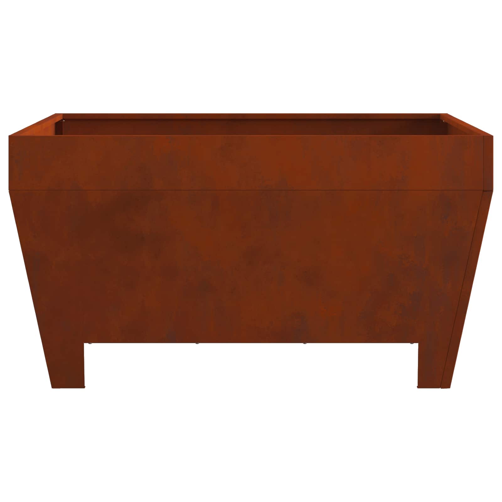 Feuerstelle Braun 80 x 80 x 43 cm Wetterfeststahl