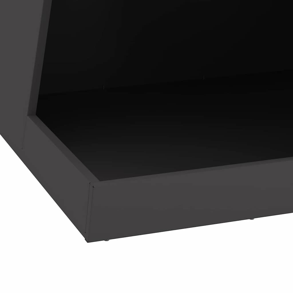Feuerstelle Schwarz 50 x 50 x 100 cm Stahl