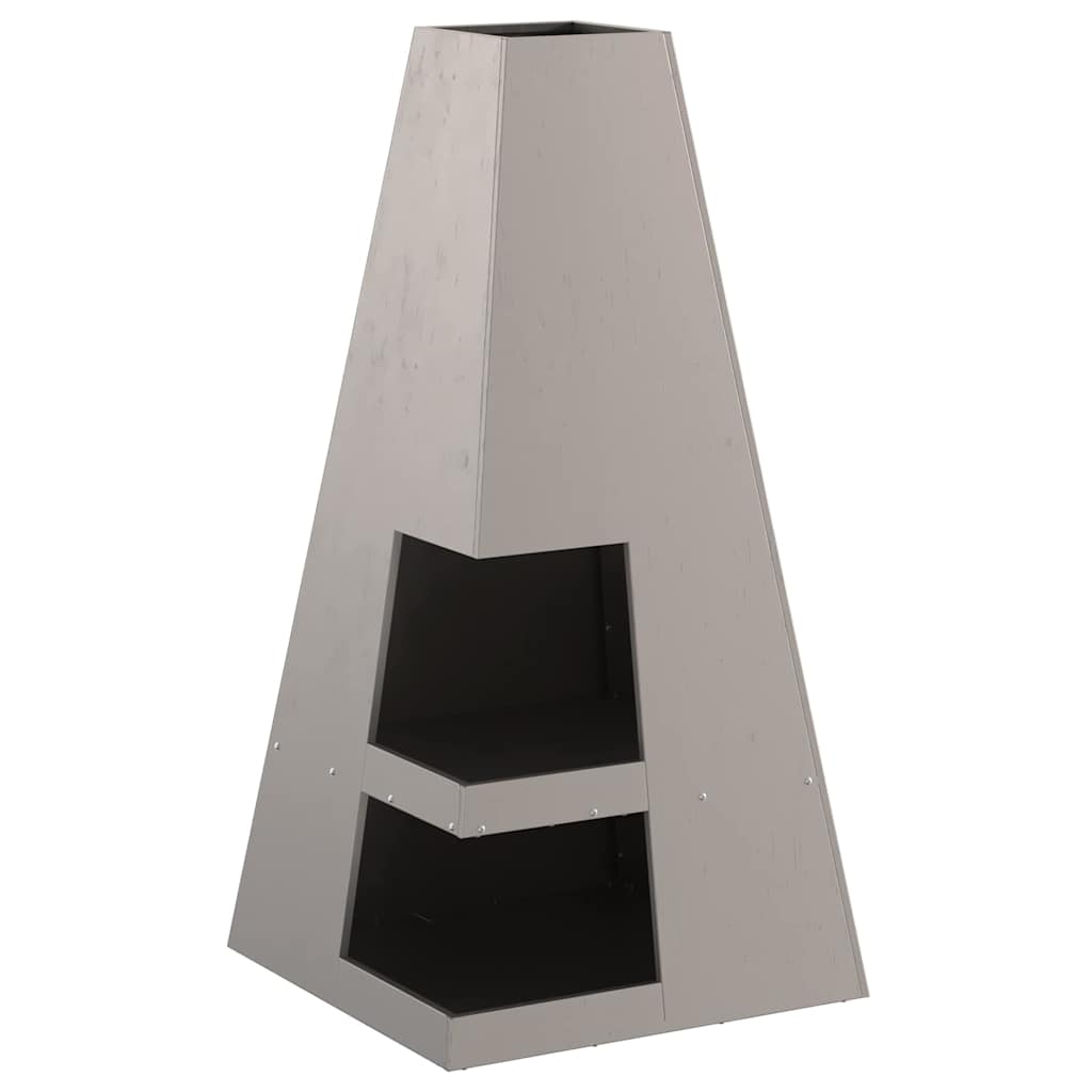 Feuerstelle Braun 50 x 50 x 100 cm Wetterfeststahl