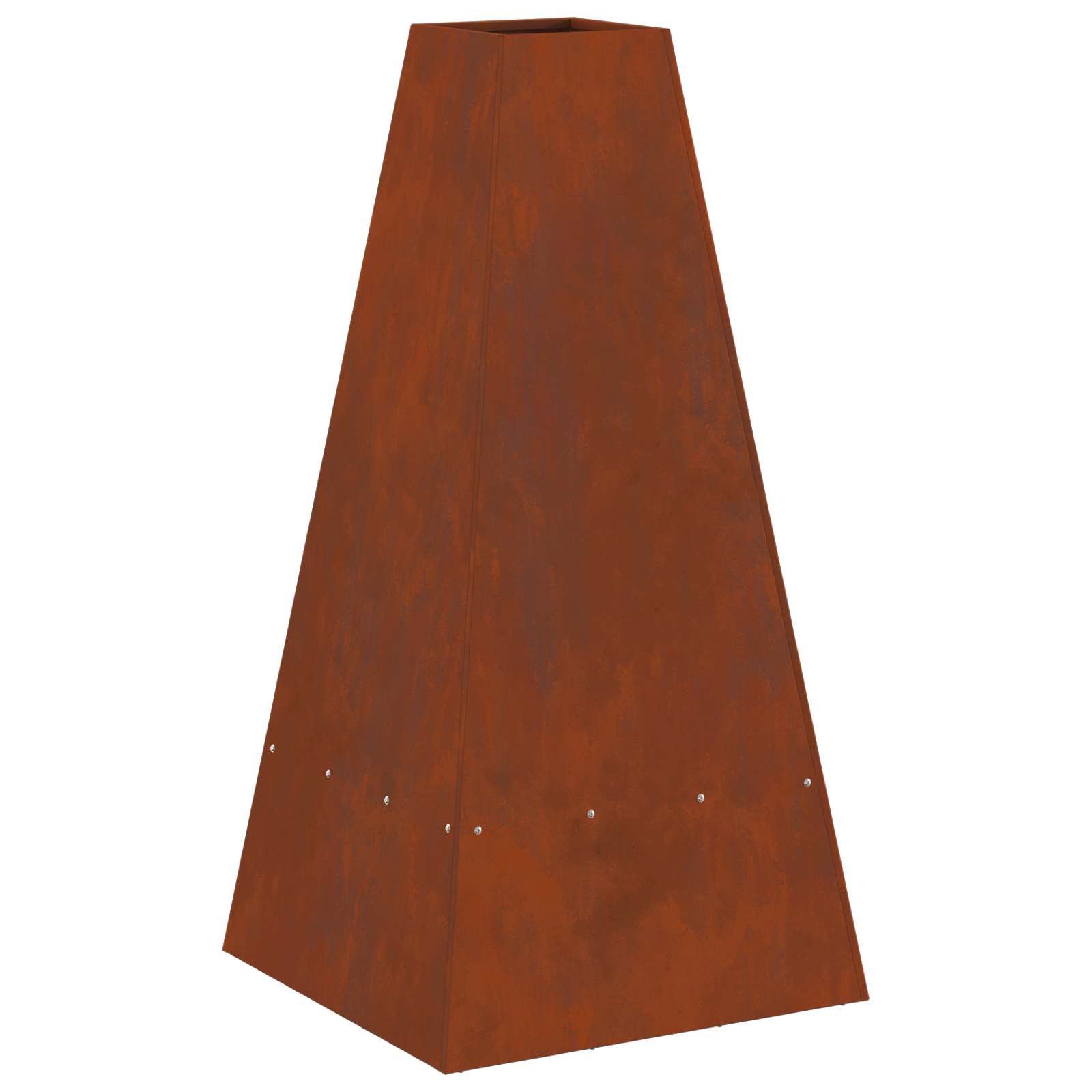 Feuerstelle Braun 50 x 50 x 100 cm Wetterfeststahl
