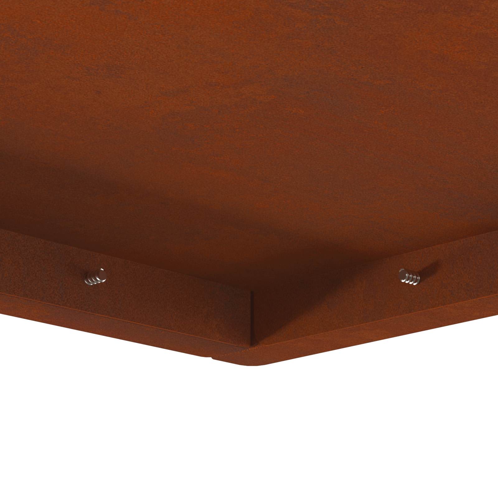 Feuerstelle Braun 60 x 60 x 30 cm Wetterfeststahl