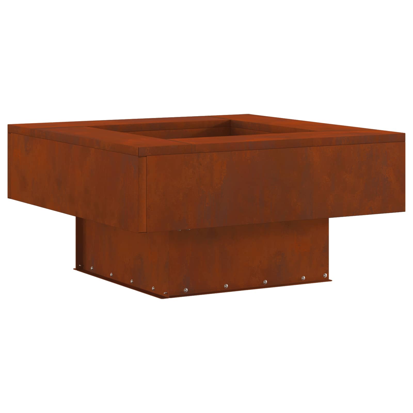 Feuerstelle Braun 60 x 60 x 30 cm Wetterfeststahl