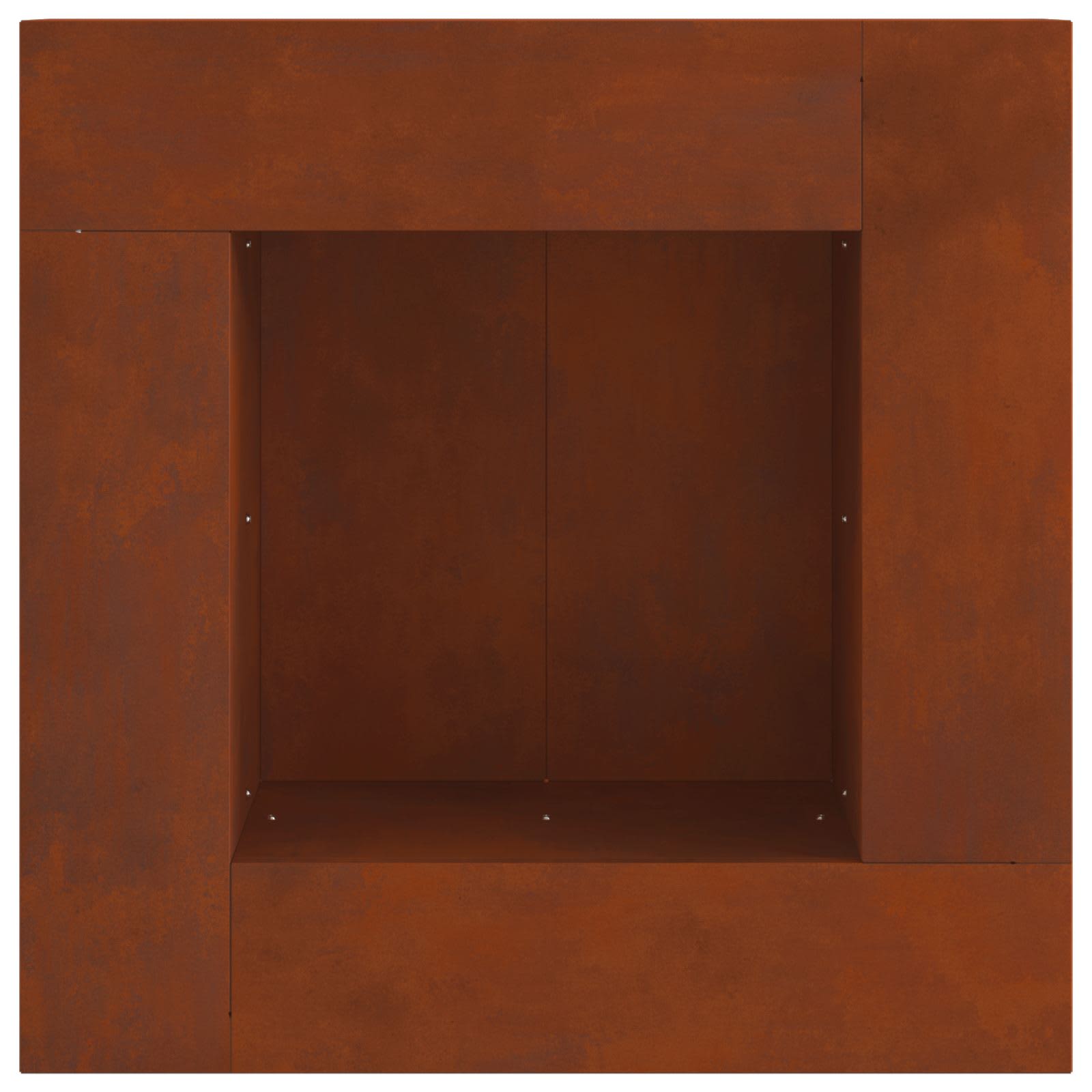 Feuerstelle Braun 60 x 60 x 30 cm Wetterfeststahl