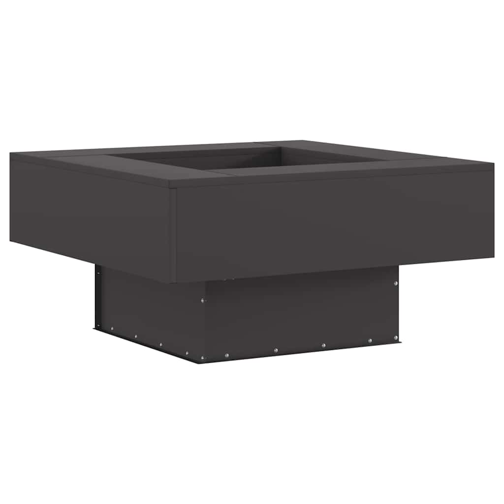 Feuerstelle Schwarz 80 x 80 x 40 cm Stahl