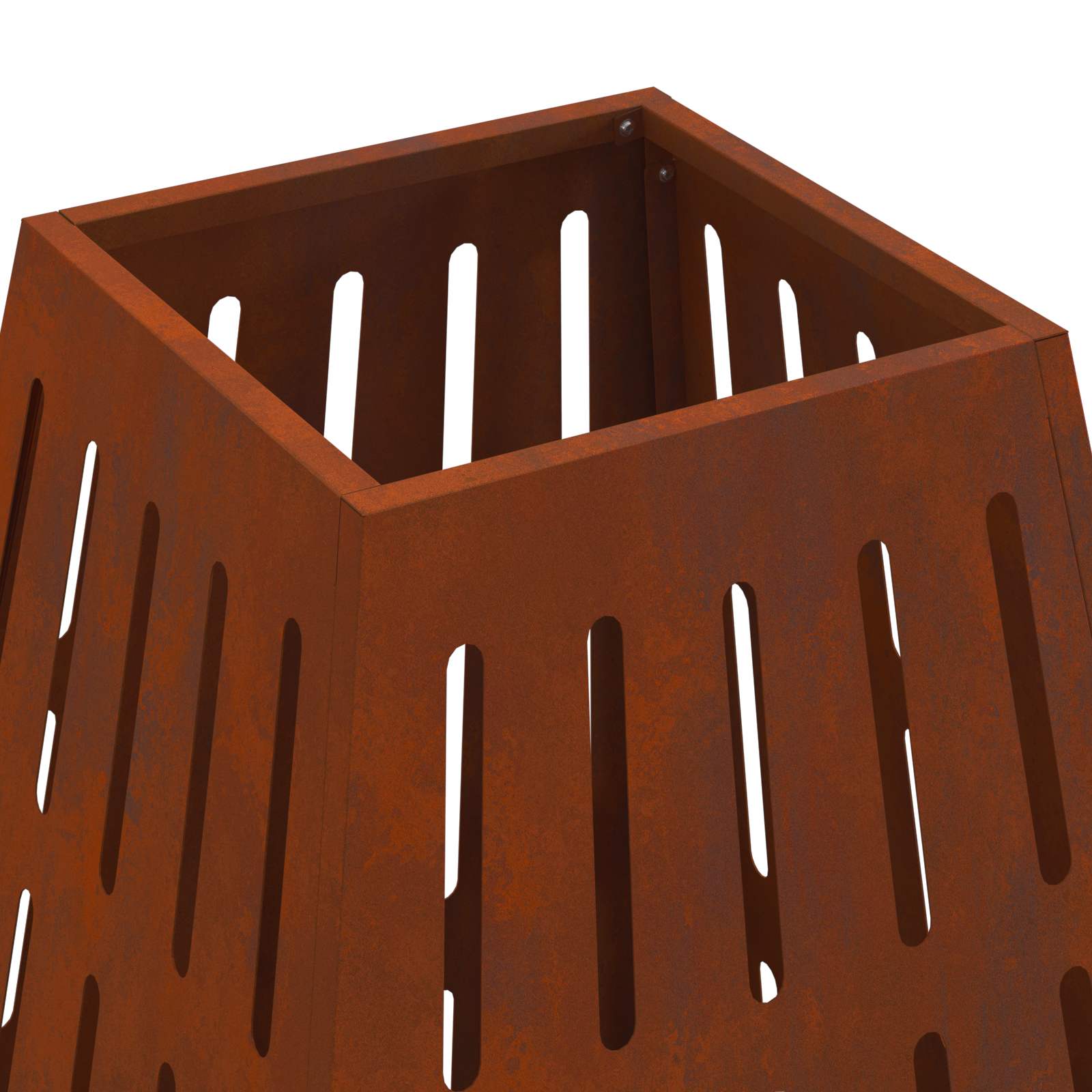 Feuerstelle Braun 50 x 50 x 70 cm Wetterfeststahl