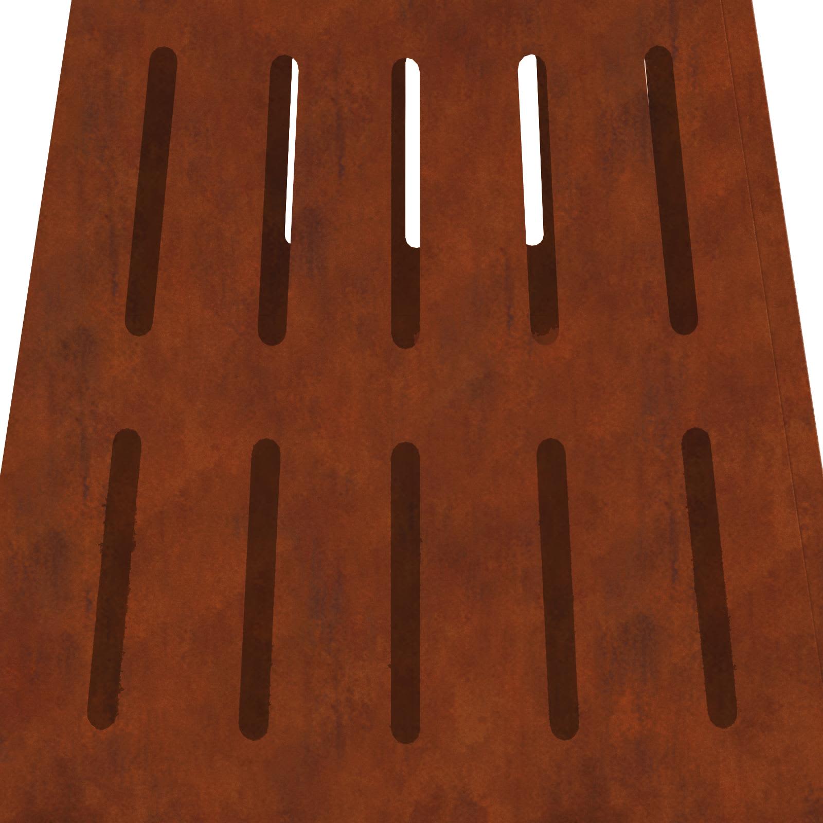 Feuerstelle Braun 50 x 50 x 70 cm Wetterfeststahl