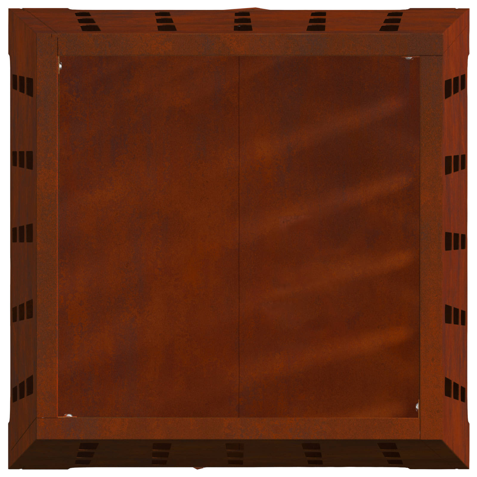 Feuerstelle Braun 50 x 50 x 70 cm Wetterfeststahl