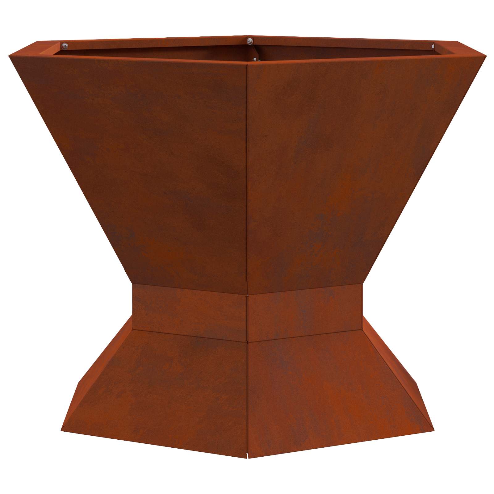Feuerstelle Braun 50 x 50 x 40 cm Wetterfeststahl