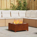 Feuerstelle Braun 60 x 60 x 30 cm Wetterfeststahl