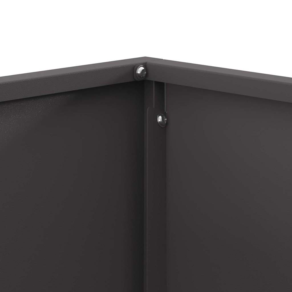 Feuerstelle Schwarz 60 x 60 x 30 cm Stahl