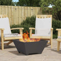 Feuerstelle Schwarz 60 x 60 x 30 cm Stahl